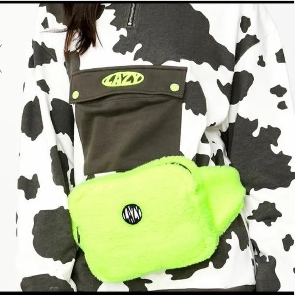 New Lazy Oaf Neon Dreams Bum Bag - Picture 2 of 6